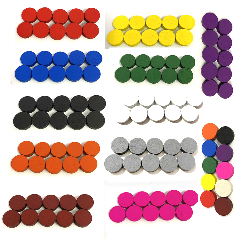 Board Game The Sims - 50 조각 15*5MM 11 색 나무