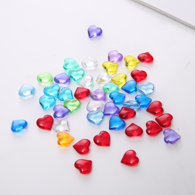 100PCS 10*4mm 하트 모양 아크릴 투명한 전당 - Board Game The Sims 리뷰 및 가격