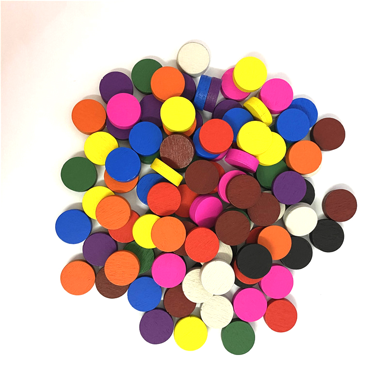 50 조각 15*5MM 11 색 나무 디스크 디스크 전 - Board Game The Sims 리뷰 및 가격