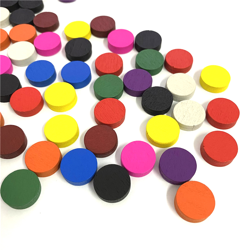 50 조각 15*5MM 11 색 나무 디스크 디스크 전 - Board Game The Sims 리뷰 및 가격