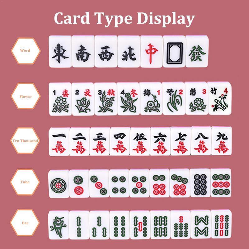 마작 세트 보드 게임, 대형 보관 가방, 휴대용 테이블 - Board Game Pdf 리뷰 및 가격