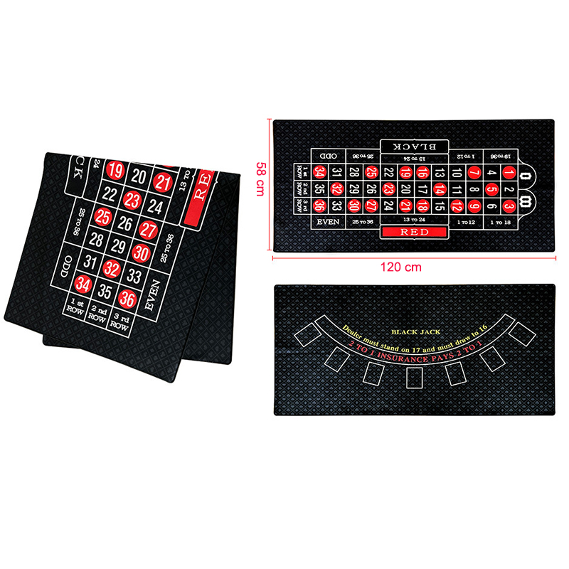 룰렛 및 블랙잭 양면 펠트 포커 테이블 매트 천 레이아 - Board Game Maker 리뷰 및 가격