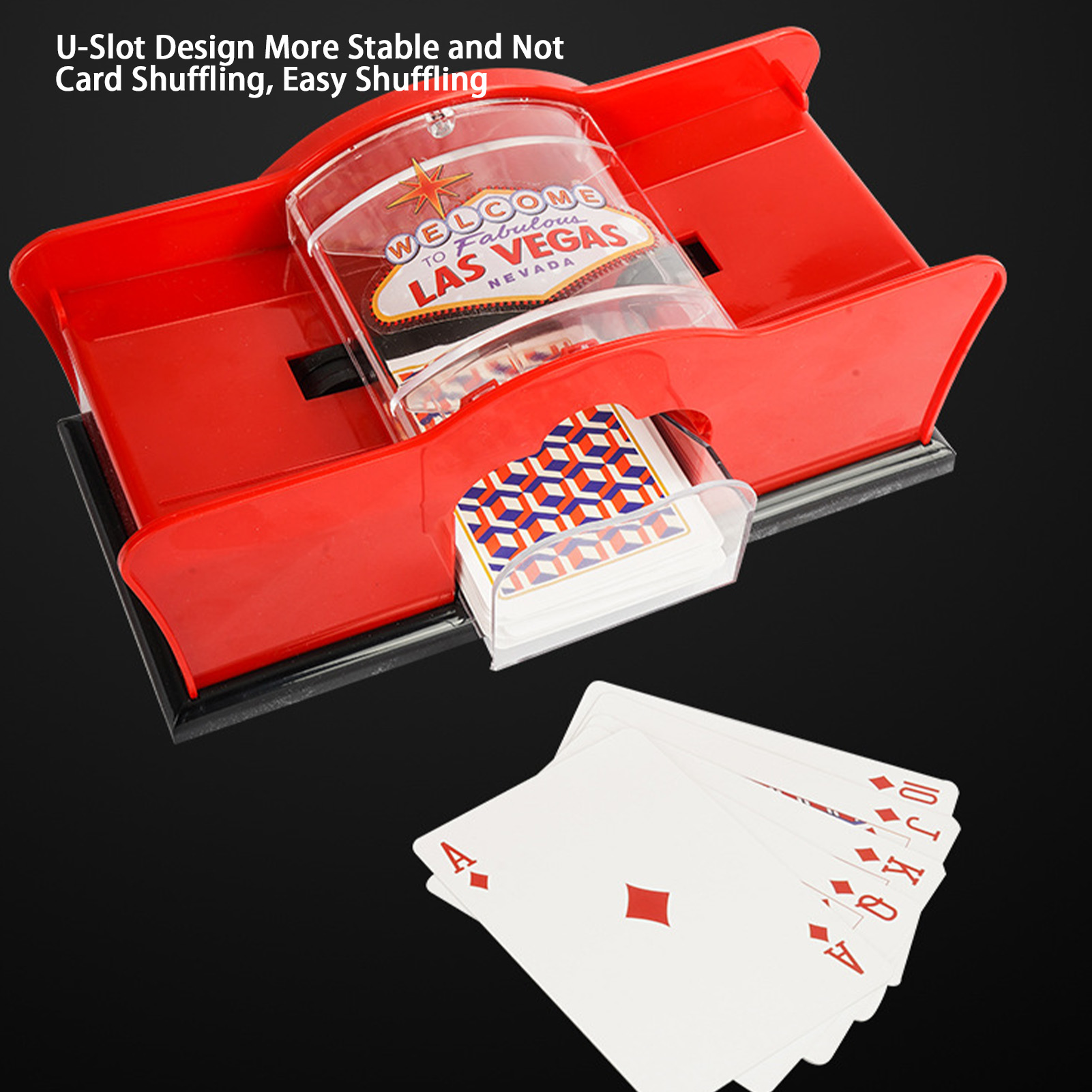 수동 포커 카드 셔플러 셔플링 머신 핸드 크랭크 포커  - Board Game Maker 리뷰 및 가격