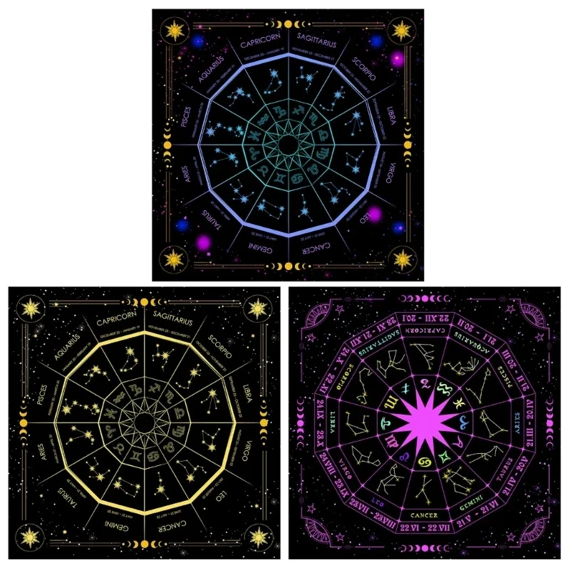 사각형 플란넬 타로 제단 천 카드 보드 게임, 점성술  - Board Game Maker 리뷰 및 가격