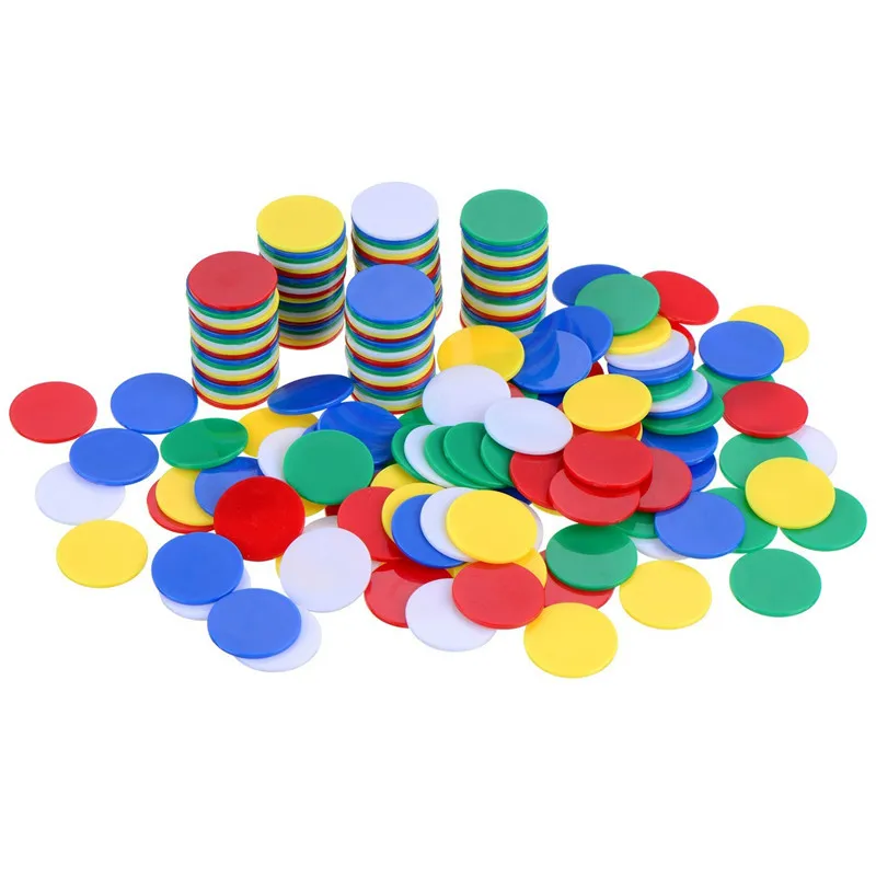 100/300개 플라스틱 칩 DIY 토큰 컬러 투명 보 - Board Game The Sims 리뷰 및 가격